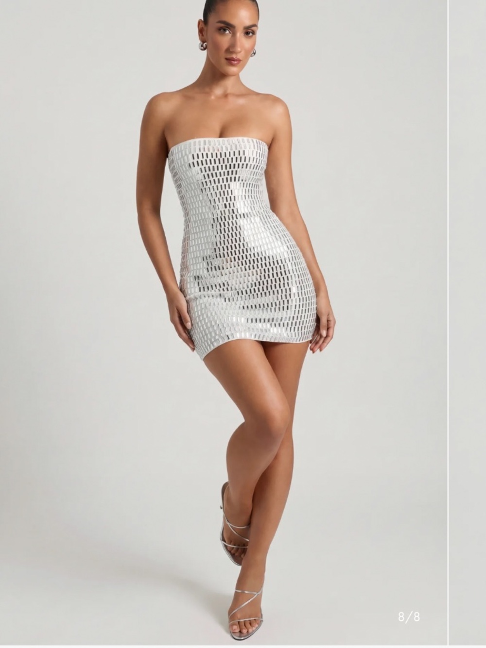 Oh Polly mirror rhinestone Aurora dress